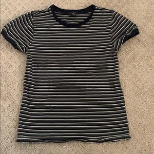 dark green and black striped forever 21 crop top!